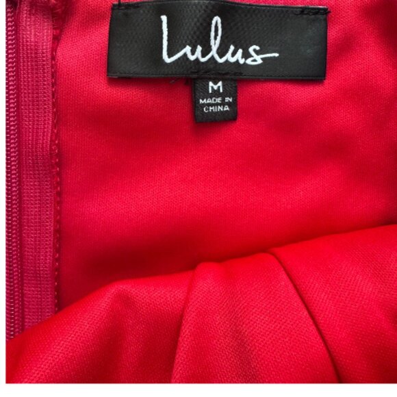 Lulus Queen of the City Red Strapless Bodycon Dress Size Medium NEW - Picture 6 of 7